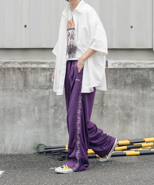 Perushu（ペルーシュ）の「Pロゴ刺繍オーバーシャツ（シャツ/ブラウス・メンズ・ホワイト/ブラック・MEDIUM/LARGE）」の5枚目の写真