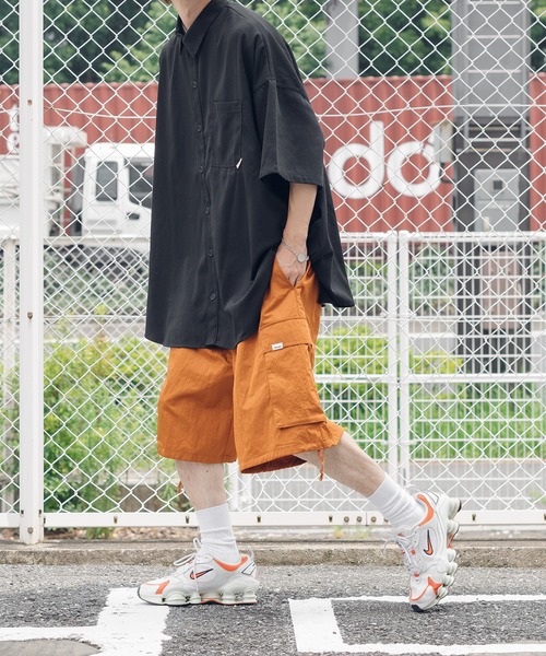 Perushu（ペルーシュ）の「Pロゴ刺繍オーバーシャツ（シャツ/ブラウス・メンズ・ホワイト/ブラック・MEDIUM/LARGE）」の18枚目の写真