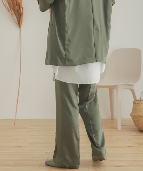 SENSE OF PLACE by URBAN RESEARCH（センスオブプレイスバイアーバンリサーチ）の「サテンリラックスパンツ（その他パンツ・レディース・ライトベージュ/マスタード/カーキ・MEDIUM/SMALL）」の20枚目の写真