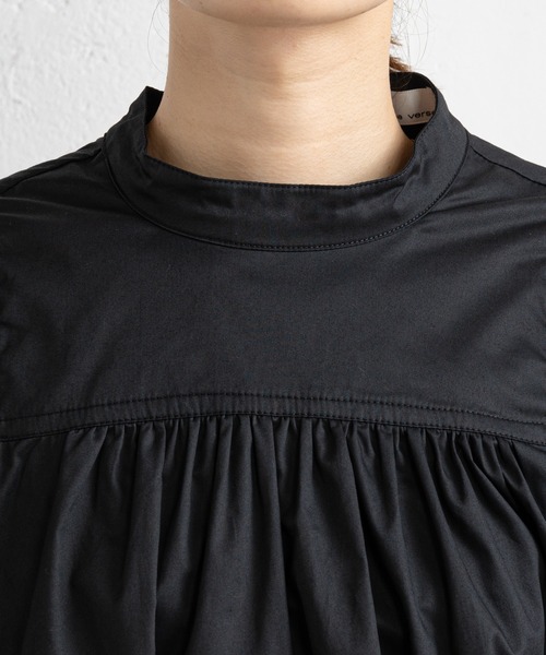 prose verse（プロズヴェール）の「ハイネックギャザープチハイブラウス（シャツ/ブラウス・レディース・オフホワイト/ブラック・ﾌﾘ-）」の22枚目の写真