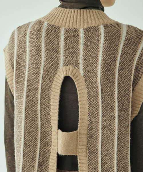 forksy.（フォルクシー）の「【forksy.】ジャガードストライプニットセットアップ（セットアップ・レディース・ベージュ/ブラウン/グレー/ワインレッド・FREE）」の16枚目の写真