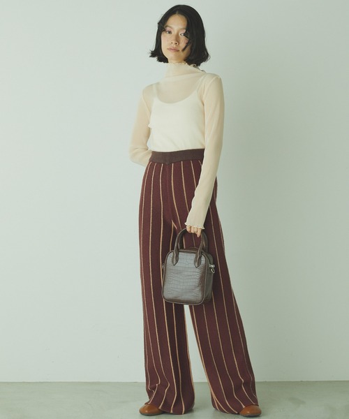 アダバット イエロー ニット ナイロン 上下 セットアップ スカート