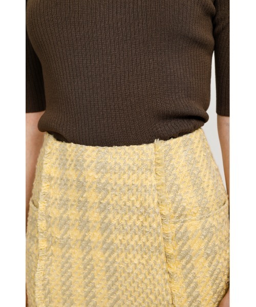 SLY（スライ）の「TWEED PATTERN S/SK ツイード ショート スカート