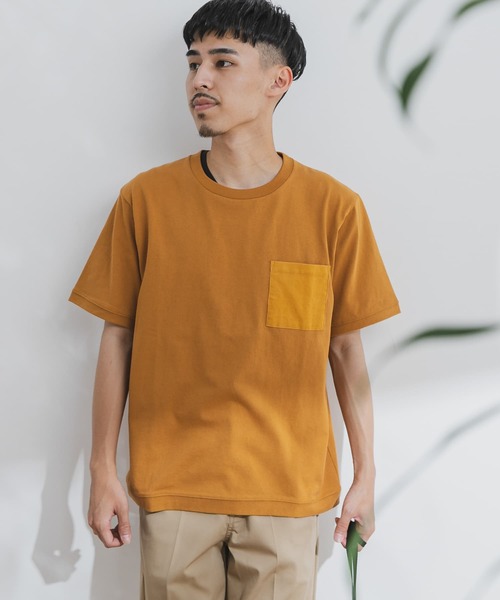 URBAN RESEARCH DOORS（アーバンリサーチドアーズ）の「コーデュロイポケットTシャツ（Tシャツ/カットソー・メンズ・ホワイト/グレー系その他/イエロー/ブルー・40/38）」の4枚目の写真