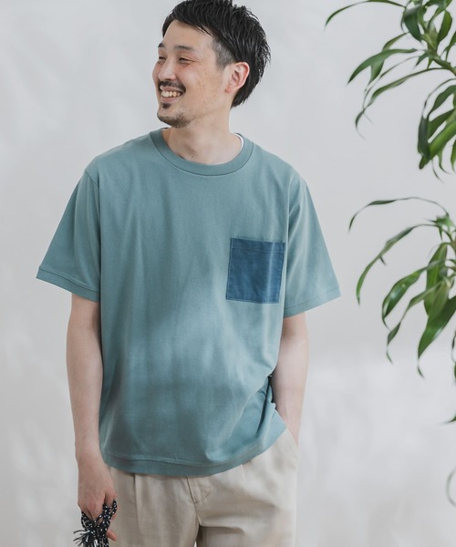 URBAN RESEARCH DOORS（アーバンリサーチドアーズ）の「コーデュロイポケットTシャツ（Tシャツ/カットソー・メンズ・ホワイト/グレー系その他/イエロー/ブルー・40/38）」の3枚目の写真