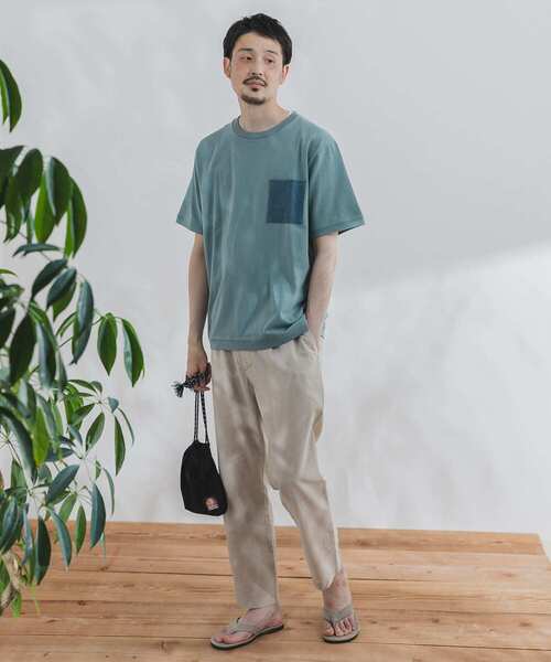 URBAN RESEARCH DOORS（アーバンリサーチドアーズ）の「コーデュロイポケットTシャツ（Tシャツ/カットソー・メンズ・ホワイト/グレー系その他/イエロー/ブルー・40/38）」の19枚目の写真