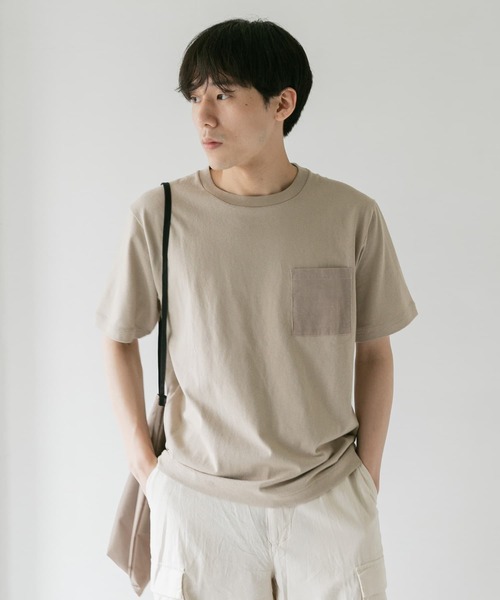 URBAN RESEARCH DOORS（アーバンリサーチドアーズ）の「コーデュロイポケットTシャツ（Tシャツ/カットソー・メンズ・ホワイト/グレー系その他/イエロー/ブルー・40/38）」の12枚目の写真