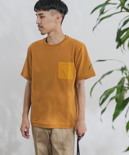 URBAN RESEARCH DOORS（アーバンリサーチドアーズ）の「コーデュロイポケットTシャツ（Tシャツ/カットソー・メンズ・ホワイト/グレー系その他/イエロー/ブルー・40/38）」の13枚目の写真