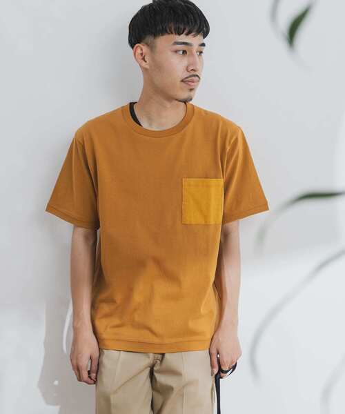 URBAN RESEARCH DOORS（アーバンリサーチドアーズ）の「コーデュロイポケットTシャツ（Tシャツ/カットソー・メンズ・ホワイト/グレー系その他/イエロー/ブルー・40/38）」の10枚目の写真