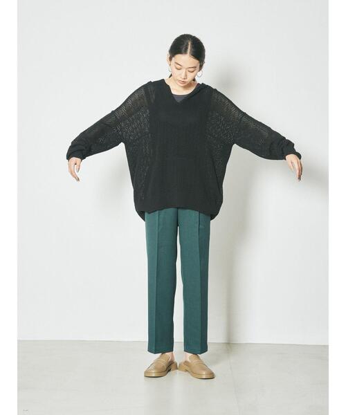 GARAGE OF GOOD CLOTHING（ガレージオブグッドクロージング）の「パッチワーク風アノラックプルオーバー＊（ニット/セーター・レディース・ブラック/アイボリー・FREE）」の11枚目の写真