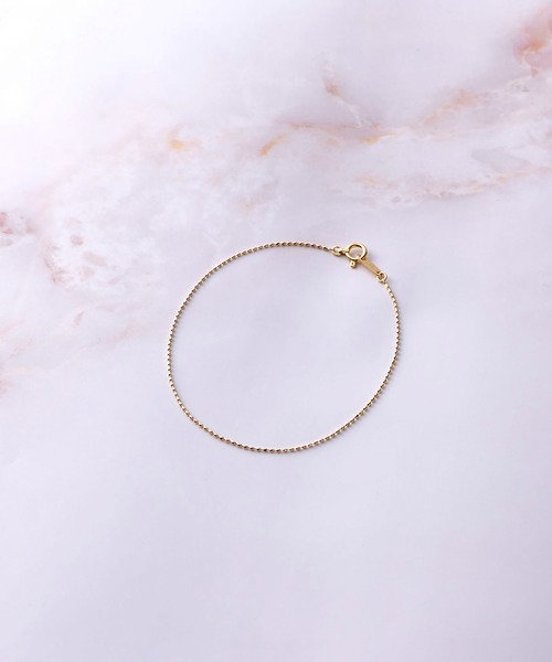 Samantha Tiara（サマンサティアラ）の「【WEB限定】K10カットボールチェーンブレスレット（ブレスレット・レディース・イエローゴールド・17cm）」の8枚目の写真