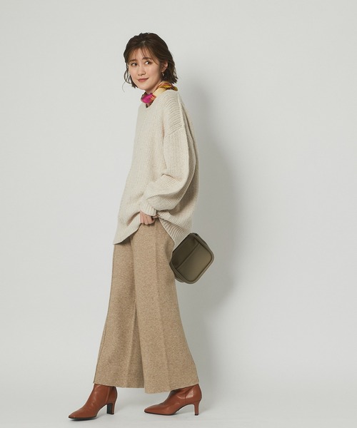 RIVE DROITE（リヴドロワ）の「抜け感たっぷりのニット　ローゲージCozyニット（ニット/セーター・レディース・ライトベージュ/ブラウン・FREE）」の15枚目の写真