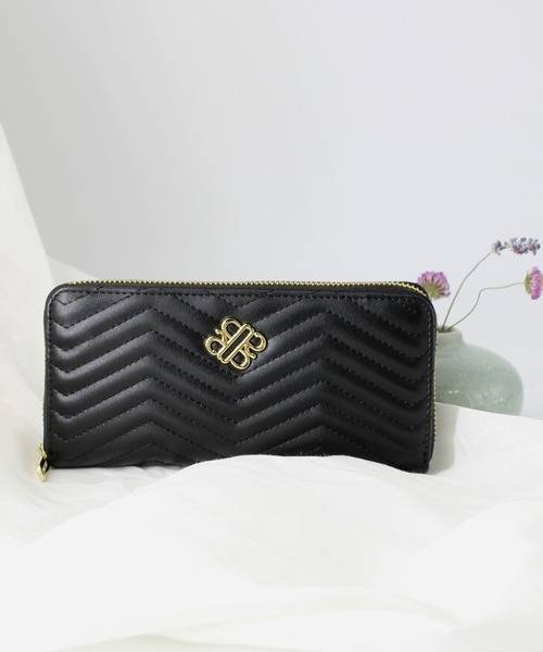 Royal Party ロイヤルパーティー ラウンド長財布 Quilting 財布 Royal Party ロイヤルパーティー のファッション通販 Zozotown