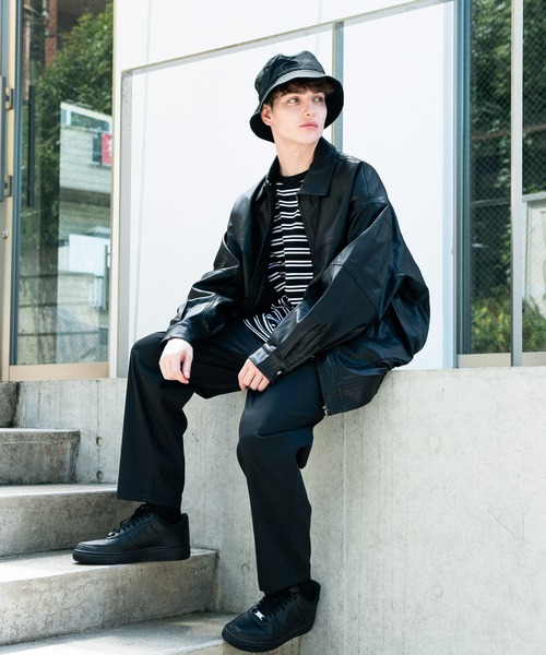 ８(eight)（エイト）の「ＰＵ Ａ－２ジャケット（ミリタリージャケット・メンズ・ブラック・LARGE/MEDIUM）」の19枚目の写真