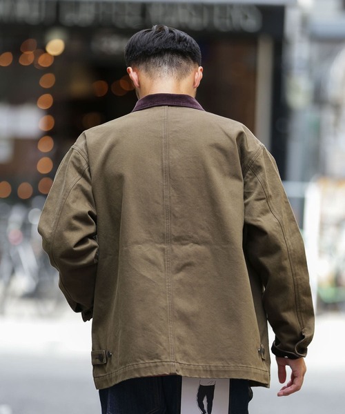 URBAN RESEARCH Sonny Label（アーバンリサーチサニーレーベル）の「衿切替カバーオール（カバーオール・メンズ・オフホワイト/カーキ/インディゴブルー・MEDIUM/LARGE）」の15枚目の写真