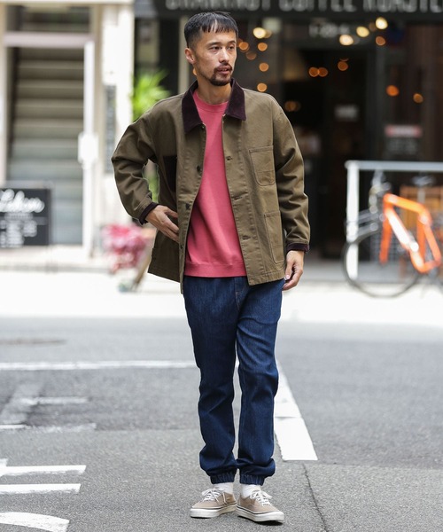 URBAN RESEARCH Sonny Label（アーバンリサーチサニーレーベル）の「衿切替カバーオール（カバーオール・メンズ・オフホワイト/カーキ/インディゴブルー・MEDIUM/LARGE）」の16枚目の写真