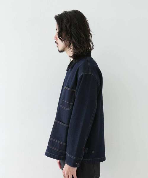 URBAN RESEARCH Sonny Label（アーバンリサーチサニーレーベル）の「衿切替カバーオール（カバーオール・メンズ・オフホワイト/カーキ/インディゴブルー・MEDIUM/LARGE）」の18枚目の写真