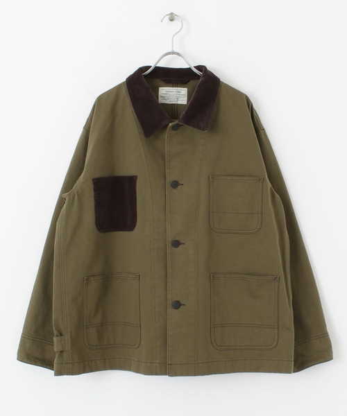 URBAN RESEARCH Sonny Label（アーバンリサーチサニーレーベル）の「衿切替カバーオール（カバーオール・メンズ・オフホワイト/カーキ/インディゴブルー・MEDIUM/LARGE）」の21枚目の写真