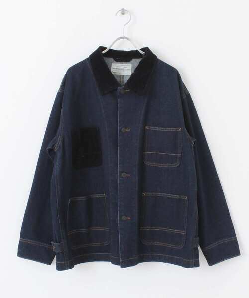 URBAN RESEARCH Sonny Label（アーバンリサーチサニーレーベル）の「衿切替カバーオール（カバーオール・メンズ・オフホワイト/カーキ/インディゴブルー・MEDIUM/LARGE）」の22枚目の写真