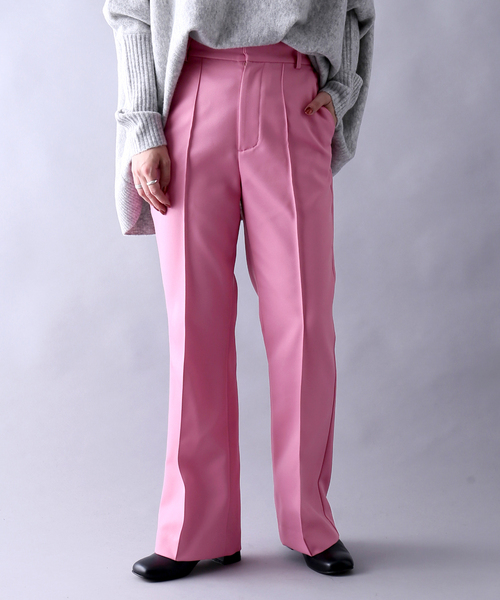 JOINT WORKS(ジョイントワークス)の「J-カラーパンツ(スラックス・レディース・ブラック/ブラウン/ピンク/ブルー系その他・SMALL/MEDIUM)」の4枚目の写真