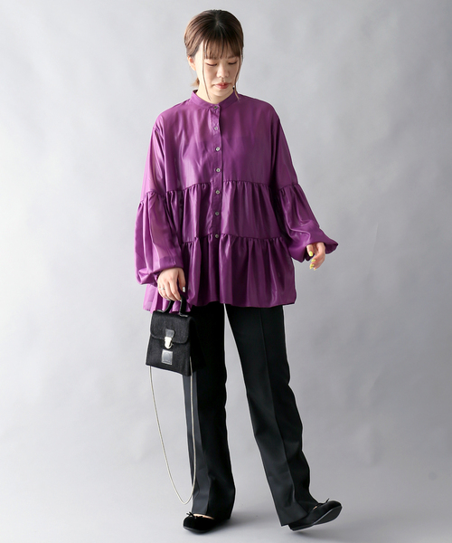 JOINT WORKS(ジョイントワークス)の「J-カラーパンツ(スラックス・レディース・ブラック/ブラウン/ピンク/ブルー系その他・SMALL/MEDIUM)」の5枚目の写真