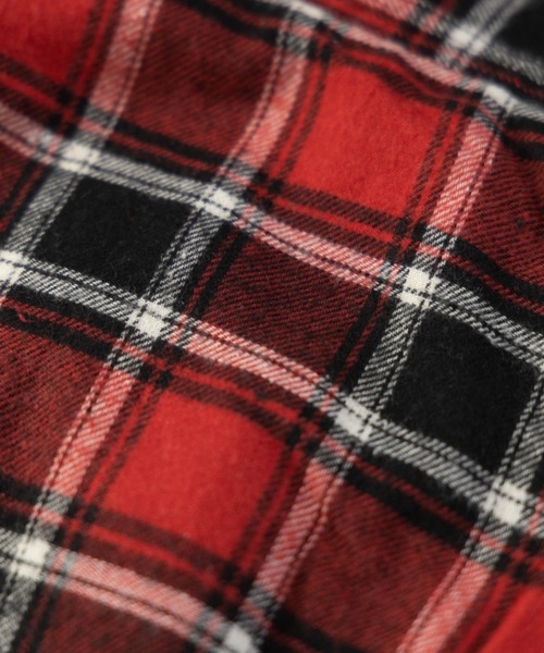 BARCEDOS（バルセドス）の「裏ボア チェックシャツジャケット（シャツ/ブラウス・メンズ・ベージュ/ブラウン/レッド/ブルー・LL/3L/M/L）」の16枚目の写真