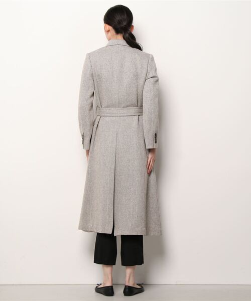 ROBES&CONFECTIONS（ローブスコンフェクションズ）の「Robes & Confections/ローブス&コンフェクションズ/ 持論ファーストラムウールヘリンボーンコート（チェスターコート・レディース・アイボリー・3/1）」の3枚目の写真