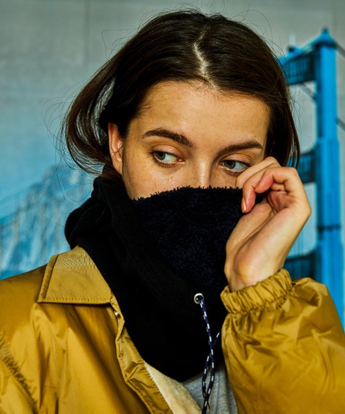 AlexanderLeeChang（アレキサンダーリーチャン）の「AlexanderLeeChang/アレキサンダーリーチャン YOSHI47 HOOD WARMER ヨシ47フードウォーマー　AC052136（ネックウォーマー/スヌード・メンズ・チャコールグレー/ブラック/オレンジ・FREE）」の18枚目の写真