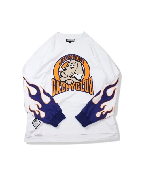 Galfy トップス 燃えるわんわんロンt Tシャツ カットソー Galfy ガルフィー のファッション