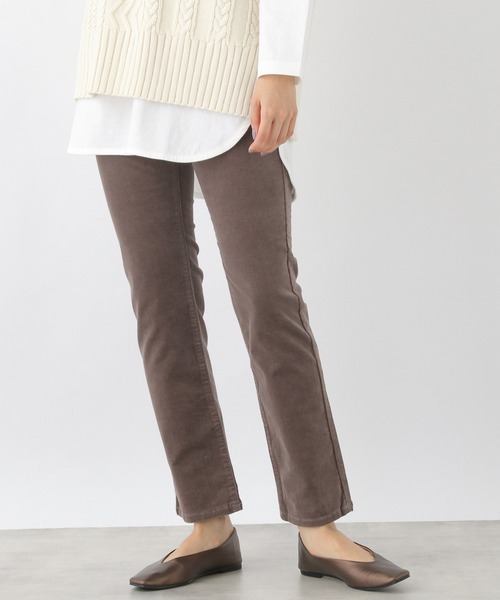 LEPSIM（レプシィム）の「ストレッチコーデュロイパンツ　947915（その他パンツ・レディース・モカ/グレイッシュベージュ/ブラウン・LARGE/MEDIUM）」の2枚目の写真