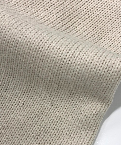 ハイバルキー／オーバーサイズワイドモックネックバルーン袖セーター