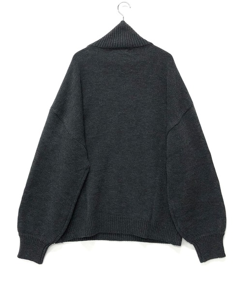 ADMIX/ATELIER SAB MEN(アドミックスアトリエサブメン)の「ハイバルキー / オーバーサイズ ワイド モックネック バルーン袖 セーター(ニット/セーター・メンズ・ネイビー/ブラック/グリーン/オフホワイト/チャコールグレー/ブラウン/グレー・50/48)」の12枚目の写真