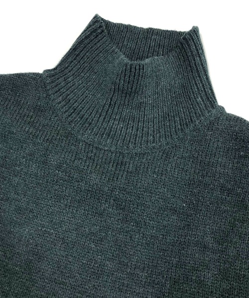 ADMIX/ATELIER SAB MEN(アドミックスアトリエサブメン)の「ハイバルキー / オーバーサイズ ワイド モックネック バルーン袖 セーター(ニット/セーター・メンズ・ネイビー/ブラック/グリーン/オフホワイト/チャコールグレー/ブラウン/グレー・50/48)」の13枚目の写真