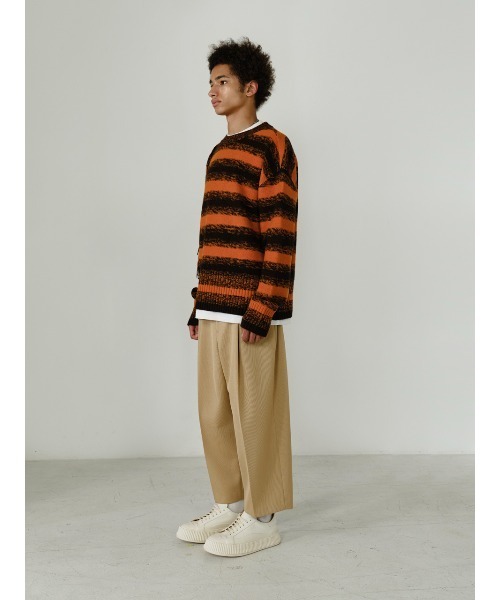 IEY(アイイーワイ)の「【IEY】【2021AW】CRACK OVER KNIT IYKNBD002(ニット/セーター・メンズ・オレンジ/ブルー・M/L)」の18枚目の写真