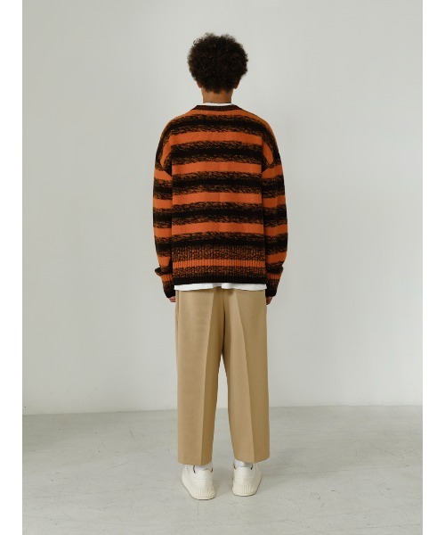 IEY(アイイーワイ)の「【IEY】【2021AW】CRACK OVER KNIT IYKNBD002(ニット/セーター・メンズ・オレンジ/ブルー・M/L)」の13枚目の写真
