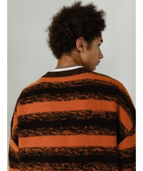 IEY(アイイーワイ)の「【IEY】【2021AW】CRACK OVER KNIT IYKNBD002(ニット/セーター・メンズ・オレンジ/ブルー・M/L)」の16枚目の写真