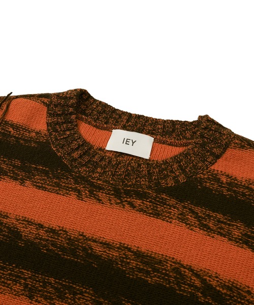IEY(アイイーワイ)の「【IEY】【2021AW】CRACK OVER KNIT IYKNBD002(ニット/セーター・メンズ・オレンジ/ブルー・M/L)」の22枚目の写真