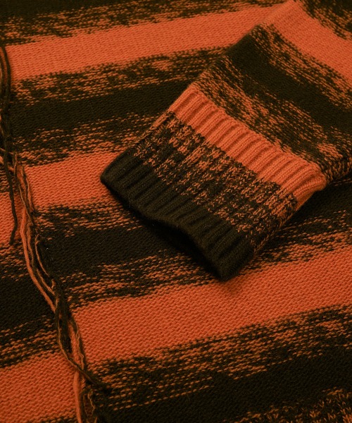 IEY(アイイーワイ)の「【IEY】【2021AW】CRACK OVER KNIT IYKNBD002(ニット/セーター・メンズ・オレンジ/ブルー・M/L)」の14枚目の写真