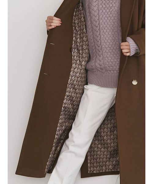 CALNAMUR(カルナムール)の「ダブルロングコート(その他アウター・レディース・カーキ/ベージュ・FREE)」の12枚目の写真