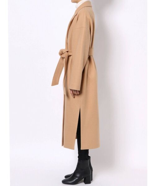 CALNAMUR(カルナムール)の「ダブルロングコート(その他アウター・レディース・カーキ/ベージュ・FREE)」の14枚目の写真