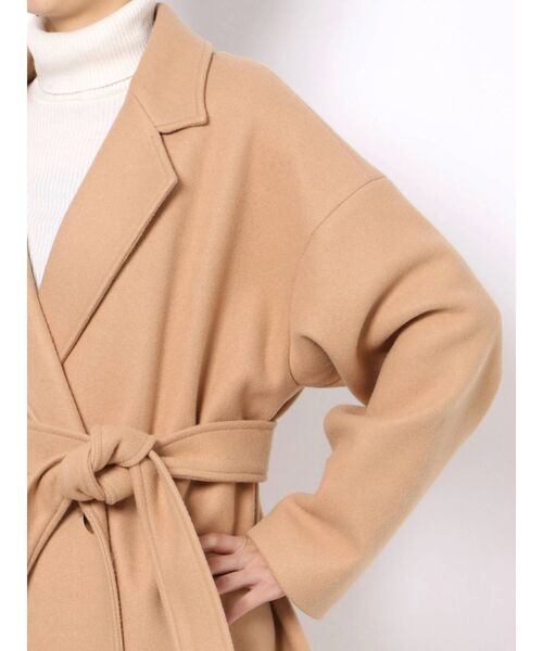 CALNAMUR(カルナムール)の「ダブルロングコート(その他アウター・レディース・カーキ/ベージュ・FREE)」の17枚目の写真