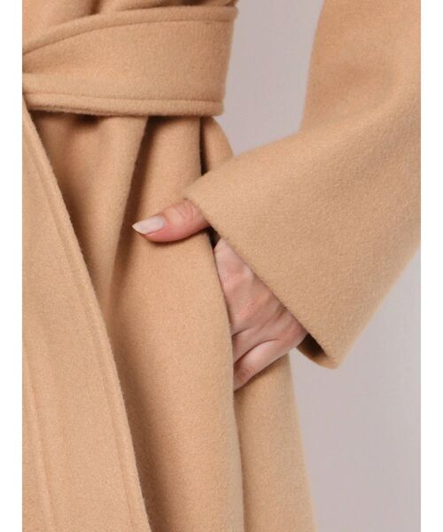 CALNAMUR(カルナムール)の「ダブルロングコート(その他アウター・レディース・カーキ/ベージュ・FREE)」の18枚目の写真