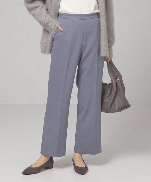 closet story(クローゼットストーリー)の「<closet story>ポリエステルフラノ フレアパンツ -ウォッシャブル-(その他パンツ・レディース・ブラック/ライトブルー・FREE)」の2枚目の写真