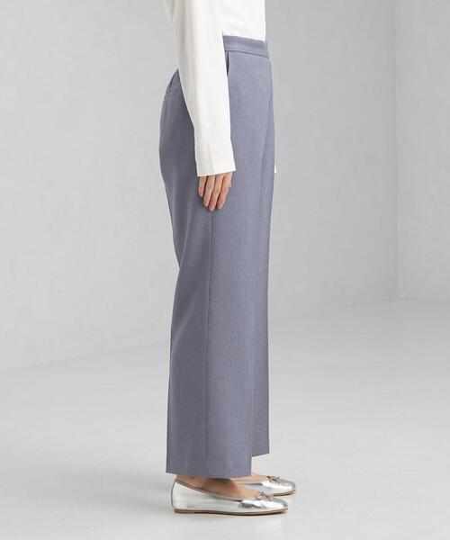 closet story(クローゼットストーリー)の「<closet story>ポリエステルフラノ フレアパンツ -ウォッシャブル-(その他パンツ・レディース・ブラック/ライトブルー・FREE)」の4枚目の写真