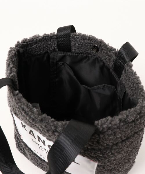 KANGOL(カンゴール)の「【KANGOL】ボアトート(トートバッグ・レディース・ダークグレー/ベージュ・ONE SIZE)」の5枚目の写真