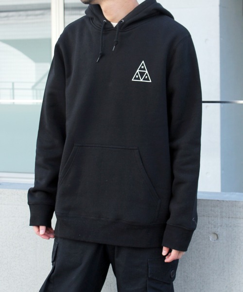 HUF(ハフ)の「【HUF】ハフ ESSENTIALS TT P/O HOODIE プルオーバー フーディー PF00100(パーカー・メンズ・ライトグレー/ブラック・S/M/L/XL)」の12枚目の写真