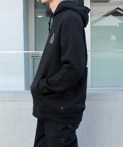 HUF(ハフ)の「【HUF】ハフ ESSENTIALS TT P/O HOODIE プルオーバー フーディー PF00100(パーカー・メンズ・ライトグレー/ブラック・S/M/L/XL)」の10枚目の写真