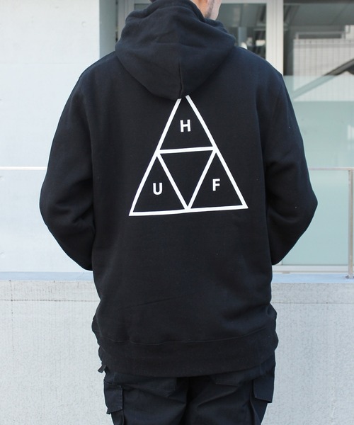 HUF(ハフ)の「【HUF】ハフ ESSENTIALS TT P/O HOODIE プルオーバー フーディー PF00100(パーカー・メンズ・ライトグレー/ブラック・S/M/L/XL)」の21枚目の写真