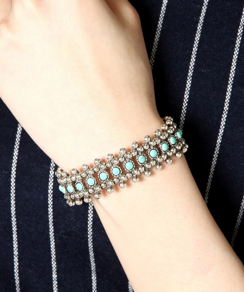 BEAUTY&YOUTH UNITED ARROWS(ビューティーアンドユースユナイテッドアローズ)の「BYMC∵ PHILIPPE AUDIBERT Han ブレスレット(ブレスレット・レディース・ターコイズブルー・フリー)」の3枚目の写真