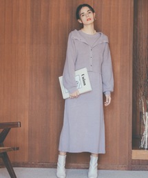 Cheek | ２Ｗａｙニットカーディガン＋ニットワンピースＳＥＴ(ワンピース)